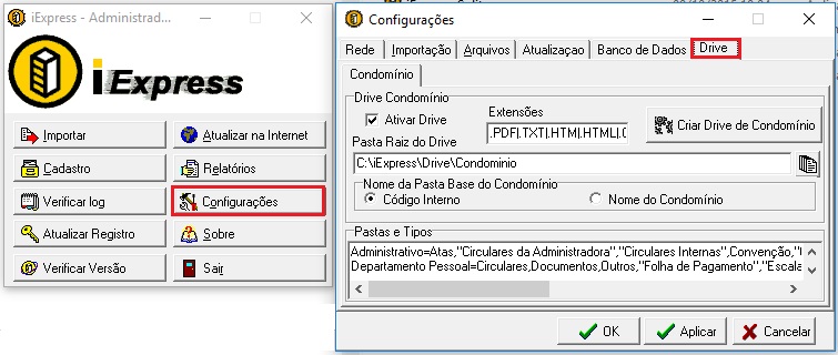 Iexpress configuracao drive1.JPG